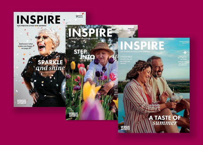 Inspire magazine produced by Arthritis UK
